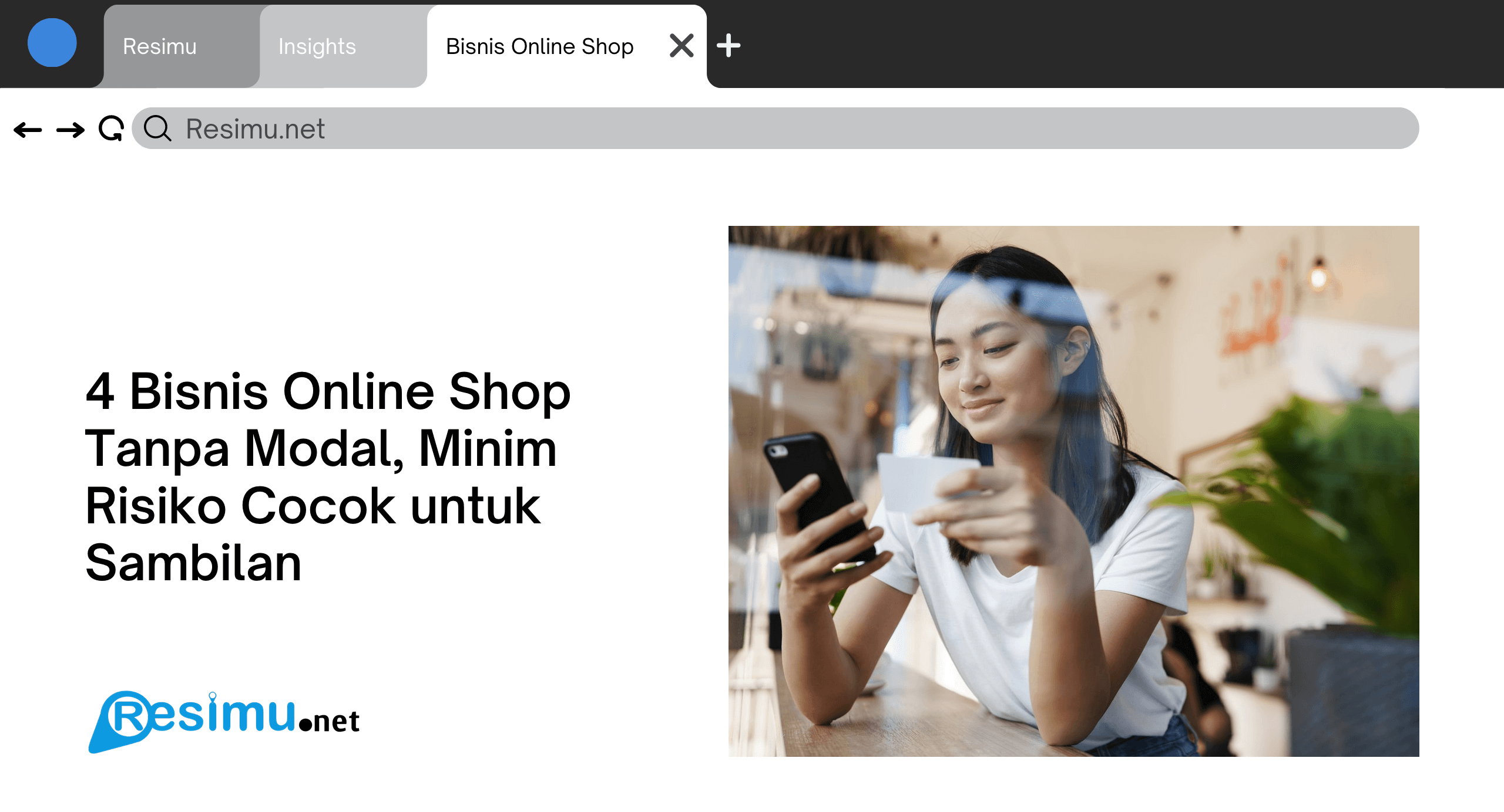 4 Bisnis Online Shop Tanpa Modal, Minim Risiko Cocok untuk Sambilan